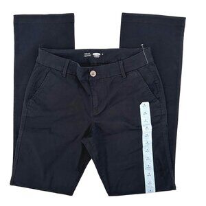 NWOT Old Navy Womens Black Semi-Evasé Cotton Blend Boot-Cut Pants Size 4